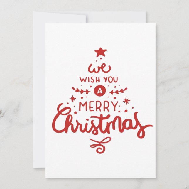 Weihnachten Dankeskarte (Vorderseite)