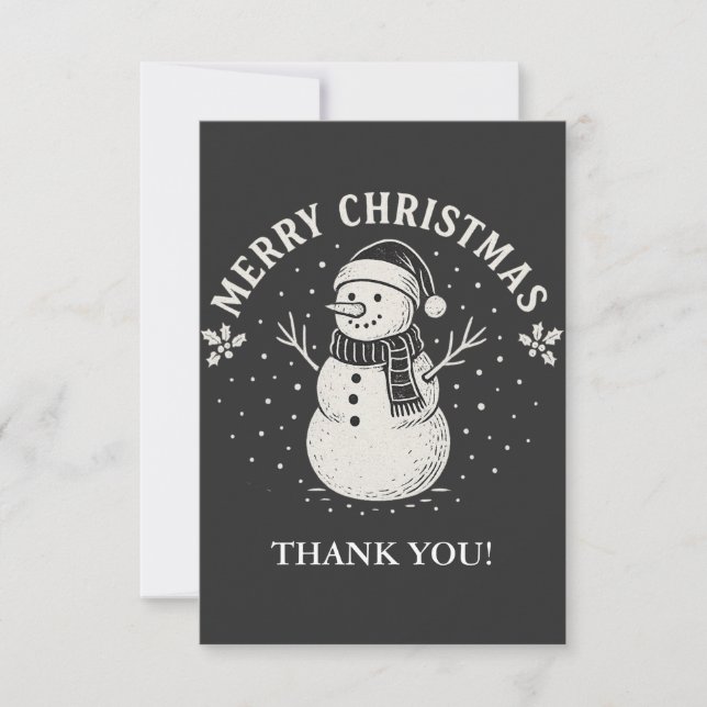 Weihnachten Dankeskarte (Vorderseite)