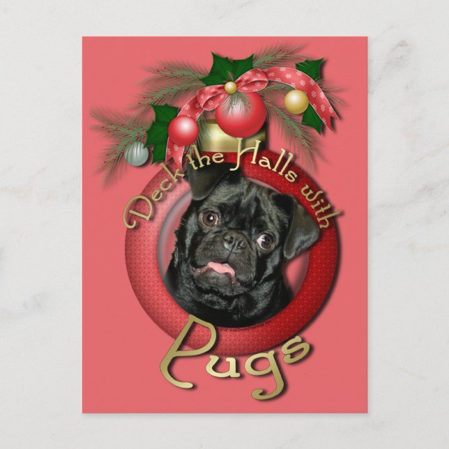 Weihnachten - Deck - Mops - Ruffy (Vorderseite)
