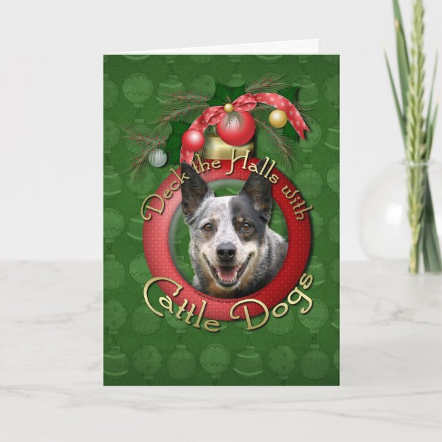 Weihnachten - Deck the Halls - Rinder Hunde (Vorderseite)