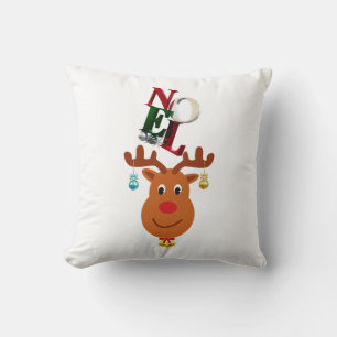 Weihnachten Deer Bells Bauble Rudolf Schneeflocken Kissen