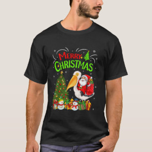 Weihnachten Dekoration Tree Lights Santa Riding Pe T-Shirt