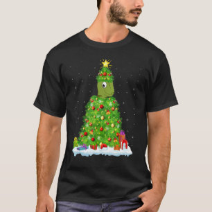 Weihnachten Dekorationen Lichter Santa Chameleon W T-Shirt