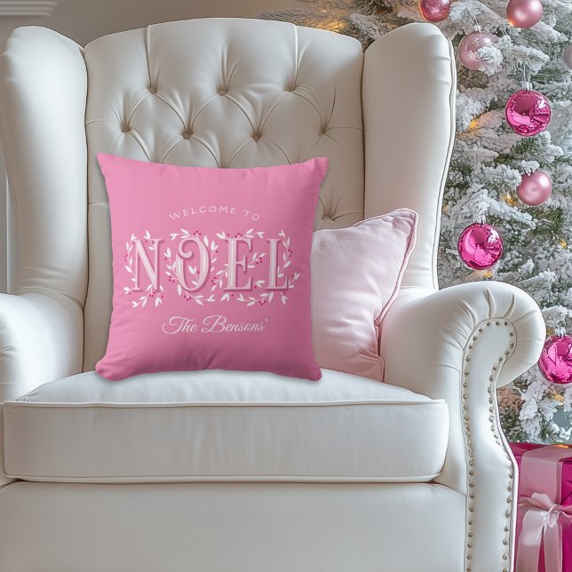 Weihnachten Dekorativ Rosa Personalisierte Weihnac Kissen (Von Creator hochgeladen)