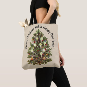 Weihnachten, dekorierter Viktorianischer Baum Tasche