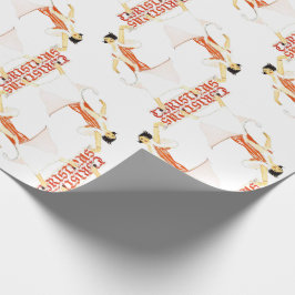 Weihnachten der 1920er geschenkpapier