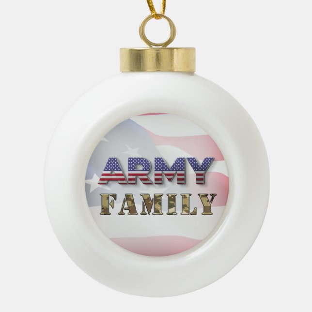 Weihnachten der Armee Keramik Kugel-Ornament (Vorderseite)