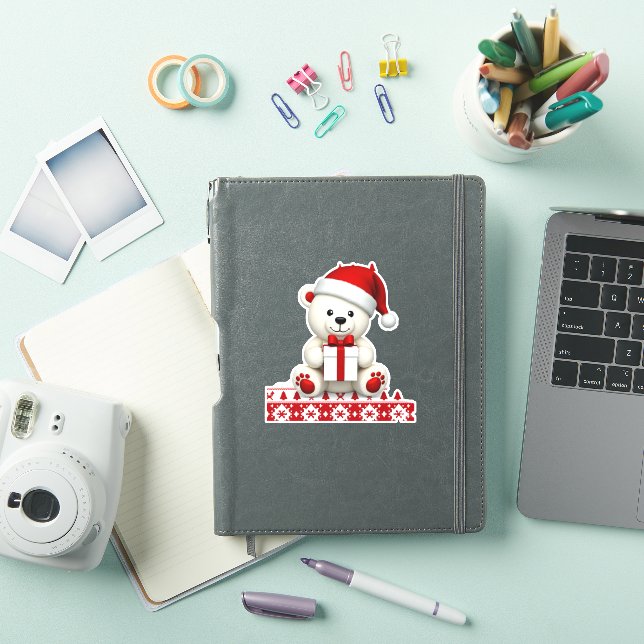 Weihnachten der Bären Aufkleber (iPad Hülle)