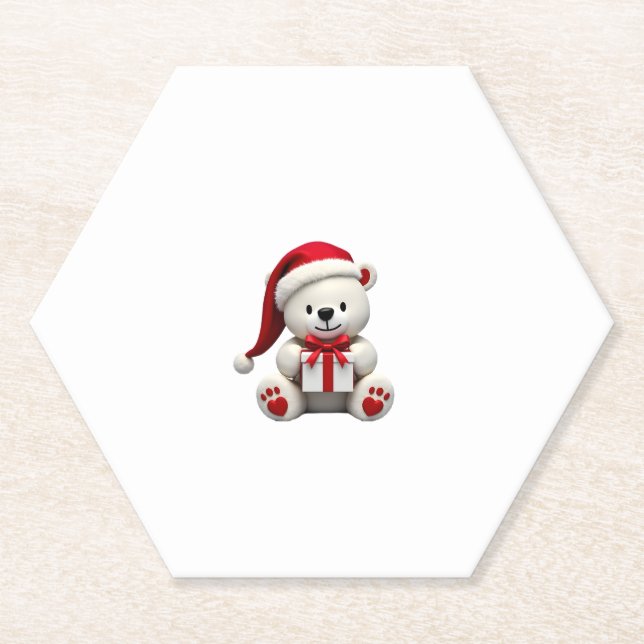 Weihnachten der Bären Untersetzer (Vorderseite)