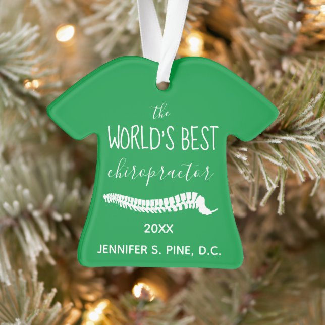Weihnachten der beste Chiropraktor der Welt  Ornament (Baum)
