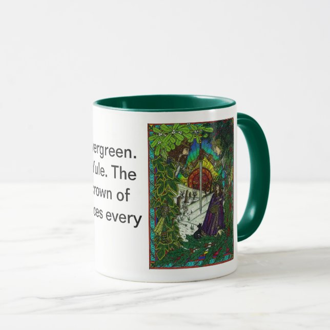 Weihnachten, der Eichen-König und der Tasse (VorderseiteRechts)