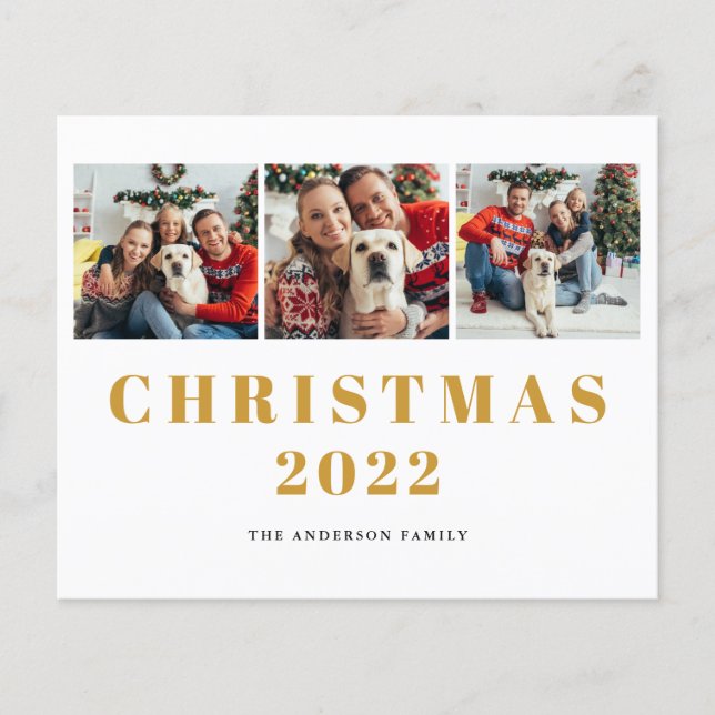 Weihnachten der Familie 2022 - FotoCollage Flyer (Vorne)