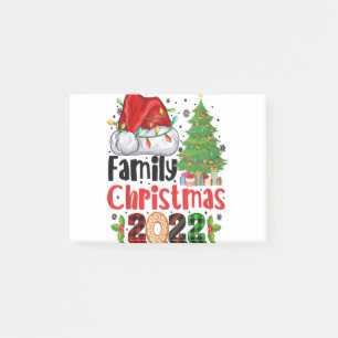 Weihnachten der Familie 2022 Matching Santa Light  Post-it Klebezettel