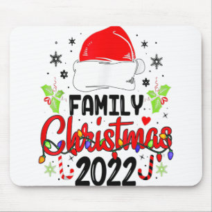 Weihnachten der Familie 2022 Matching Squad Santa Mousepad