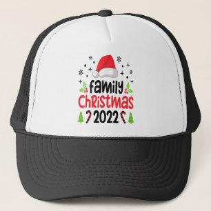 Weihnachten der Familie 2022 Matching Squad Santa Truckerkappe