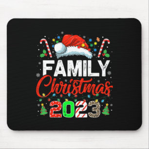 Weihnachten der Familie 2023 Matching Squad Santa Mousepad