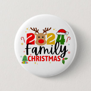 Weihnachten der Familie 2024 Button