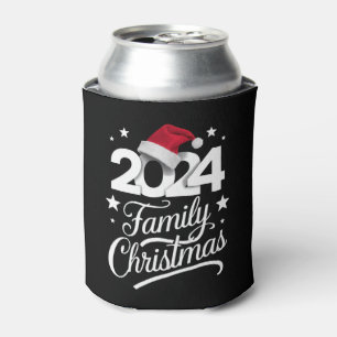 Weihnachten der Familie 2024 Matching Pajama Santa Dosenkühler