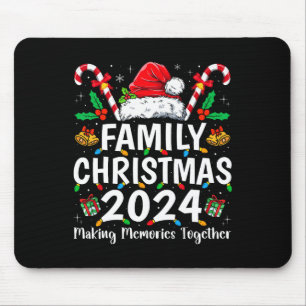 Weihnachten der Familie 2024 Matching Squad Santa  Mousepad