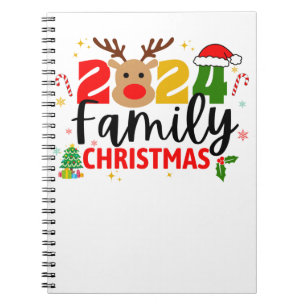 Weihnachten der Familie 2024 Notizblock