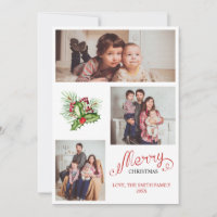 Weihnachten der Familie Drei Fotocollage Urlaubska