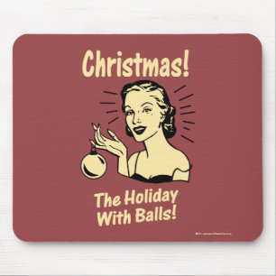 Weihnachten: Der Feiertag mit den Ballen Mousepad