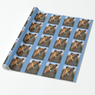 Weihnachten der Frau Geschenkpapier