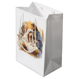 Weihnachten der Geburt Mittlere Geschenktüte