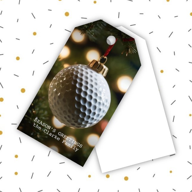 Weihnachten der Golfsaison Geschenkanhänger (Von Creator hochgeladen)