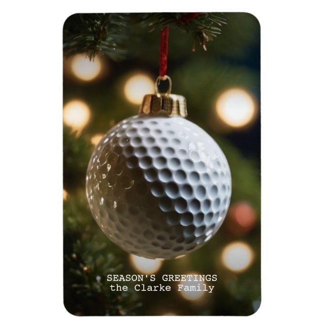 Weihnachten der Golfsaison Magnet (Vertikal)