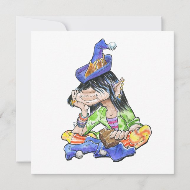 Weihnachten, der Hippie Elf (Vorderseite)