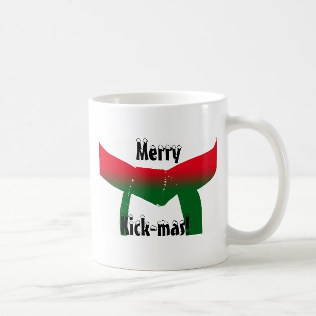 Weihnachten der Kampfkünste Kaffeetasse (Rechts)
