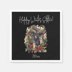 Weihnachten der klassischen Ziege Serviette