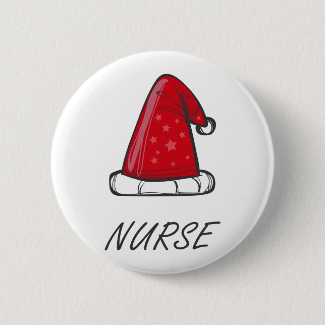 Weihnachten der Krankenschwester 4 Button (Vorderseite)