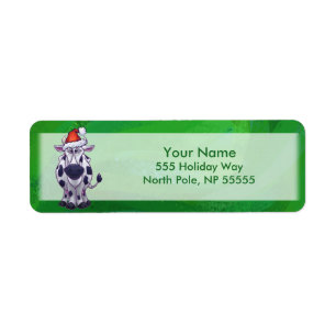 Weihnachten der Kuh auf Grün