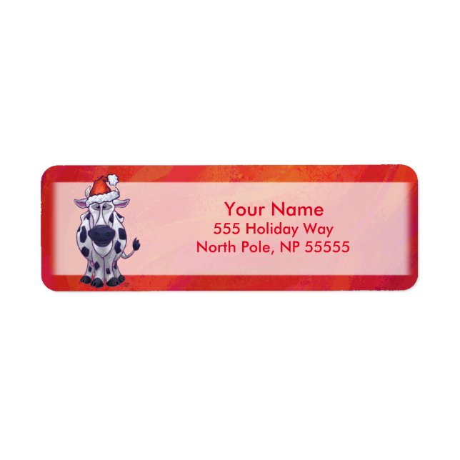 Weihnachten der Kuh auf Rot (Vorne)