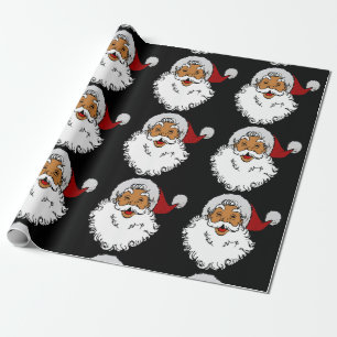 Weihnachten der Latino Biracial santa Claus Geschenkpapier