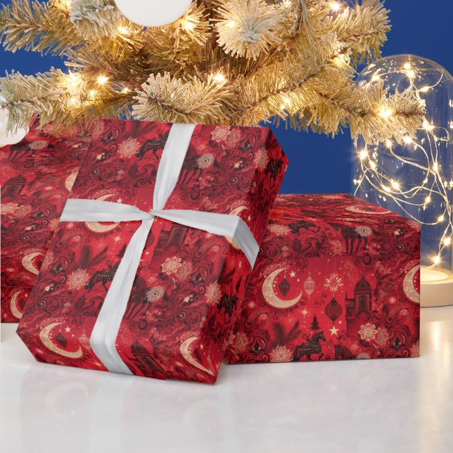 Weihnachten der Liebe: Ein spanischer Romantik Geschenkpapier (Feiertage)