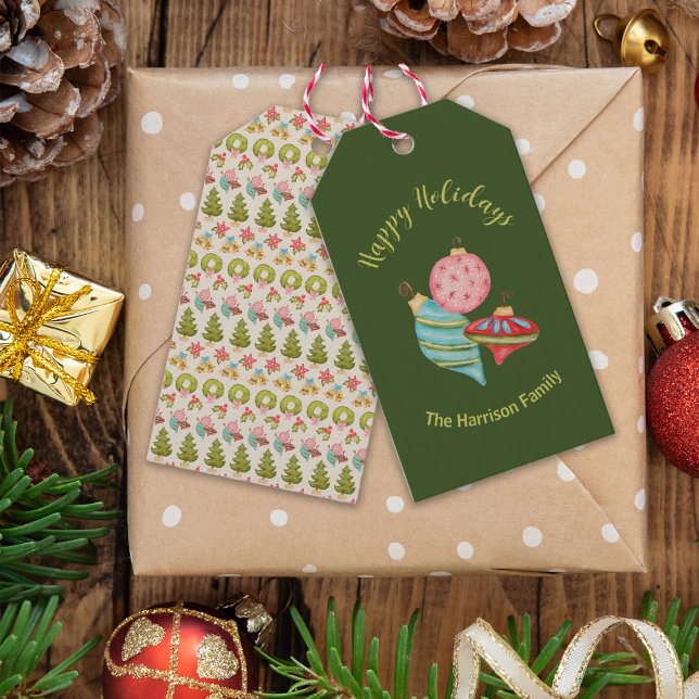 Weihnachten der Ornamente Whimsical Traditional No Geschenkanhänger (Von Creator hochgeladen)