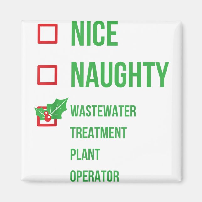 Weihnachten der Pflanze für die Abwasserbehandlung Magnet (Vorne)