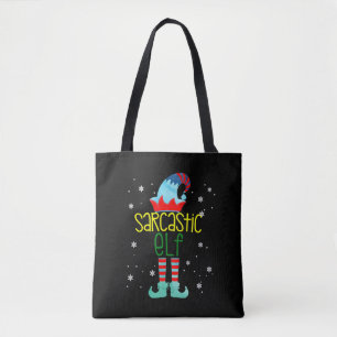 Weihnachten der Sarcastic Elf Matching Family Grou Tasche