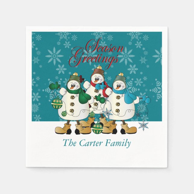 Weihnachten der serviette (Vorderseite)