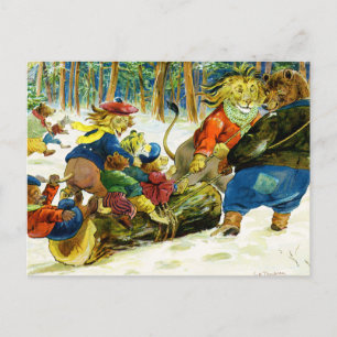 Weihnachten der Tiere - Den Yule-Log beschaffen