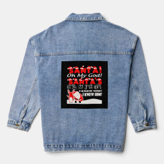 Weihnachten - Der Weihnachtsmann kommt, ich weiß Jeansjacke