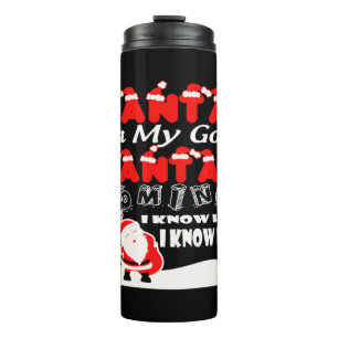 Weihnachten - Der Weihnachtsmann kommt, ich weiß Thermosbecher