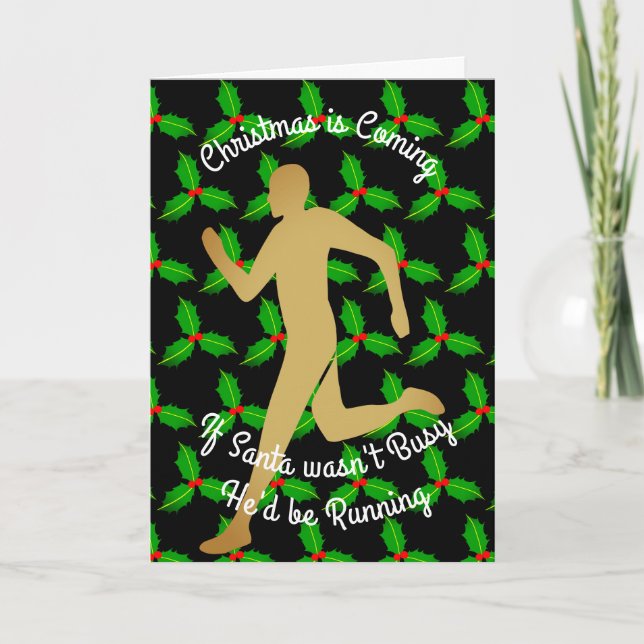 Weihnachten Der Weihnachtsmann würde laufen (Vorderseite)