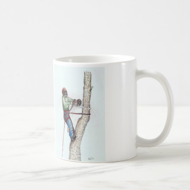 Weihnachten des Arborist Trechirurgen Kaffeetasse (Rechts)