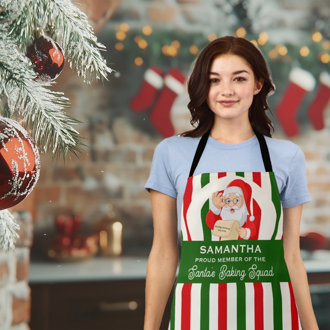 Weihnachten des berühmten Weihnachtsmanns Schürze (Proud Member Santa's Baking Squad Baker Christmas Apron)