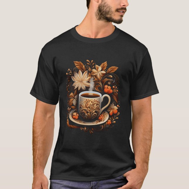 Weihnachten des Kaffees Grafische T-Shirts für Män (Vorderseite)