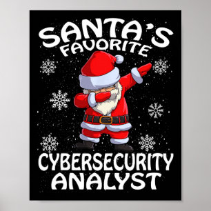 Weihnachten des Lieblings-Cyber-Sicherheitsanalyti Poster